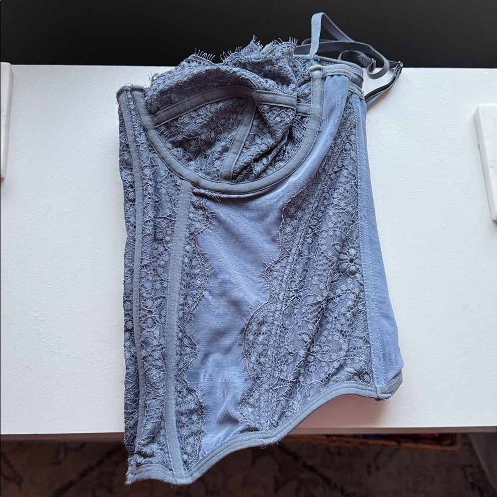 Urban Outfitters Blue Corset Top